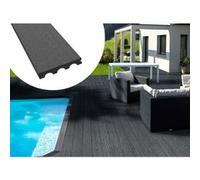 Pack 10 m² - Lames de terrasse composite pleines - Gris foncé