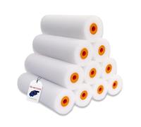 Pack 10 Manchons Remplacement Mousse Poro 0 11 cm. Mini Rouleaux Mousse Bords Droits superfin zéro Pore. Manchons à Peinture pour peintures à l'eau ou solvants légers.