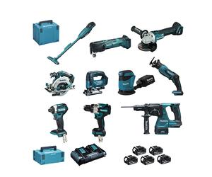 Pack 10 outils 18V LOT0309 MAKITA