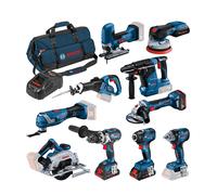 Pack 10 outils (GBH, GWS, GDR, GSB, GKS, GSA, GOP, GST, GDS,GEX) BOSCH