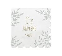 Pack 10 serviettes bapteme