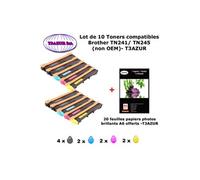 - PACK 10 Toners pour Brother TN 241 BK , TN 245 C,Y,M Brother DCP-9020CDW HL-3140CW MFC-9330CDW MFC-9340CDW + PPA6
