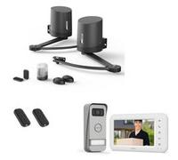 AVIDSEN Pack Connecté - Motorisation Portail Battant Orane Connect + Visiophone Elia Smart 2 - Inclus : 4 Télécommandes, Capteur de Position, Écran 7" - Compatible Alexa & Google Home