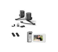 Avidsen Pack Connecté Motorisation Portail Battant Orane + Visiophone Elia