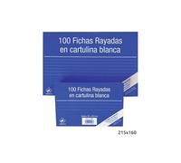 Pack 100 Fiches Bristol rayé 215x160 Nº 5