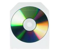 Djois Pack 100 Pochettes non adhésives à rabat pour CD/DVD