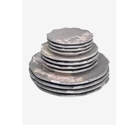 Pack 12 assiettes rondes - 4 personnes -100% mélamine (Patara)