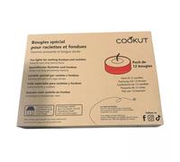 Pack 12 bougies cuisson raclette