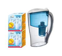 Pack 12 Cartouches et carafe filtrante bleue offerte
