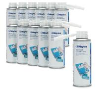 Pack 12 Décolle Étiquettes Waytex 200ml - Pour étiquettes, colle, résine - Pinceau diffuseur, enlève résidus de colle - Efficace sur métal, plastique, verre, alu, stratifié