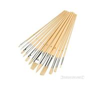 Pack 12 pinceaux d'artiste pointes assorties