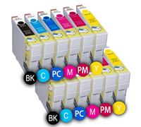 PACK 12 x CARTOUCHES D'ENCRE INKPRO COMPATIBLES MULTICOLORESE PGI5 BK - CLI8 Y FOR CANON IP 4300