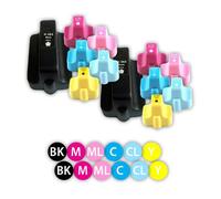 PACK 12 x ENCRES COMPATIBLES INKPRO MULTICOLORESE N363 BK XL - N363 Y XL FOR HP PHOTOSMART 3110