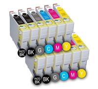 PACK 12 x ENCRES COMPATIBLES INKPRO MULTICOLORESE PGI525 BK - CLI526 Y FOR CANON MG5100