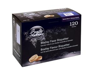 Pack 120 Bisquettes de fumage Bradley Smoker - Mélange Spécial
