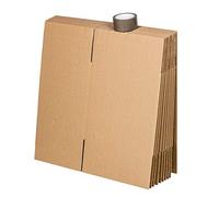 Pack 15 cartons à livres avec poignées + 1 adhésif offert