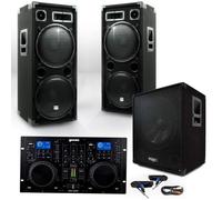 Pack 15215 Sonorisation 2800W Caisson bi-amplifié + COMBO Gemini CDM-4000