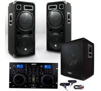 Pack 15215 Sonorisation 2800W Caisson bi-amplifié + COMBO Gemini CDM-4000