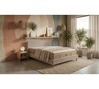 Pack 160x200cm : Lit colisée Velours TerraCotta + Matelas Ibiza