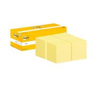 Pack 18 Notes Post-it jaune 76 x 76 mm + 6 offertes