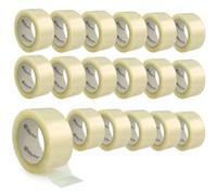 Waytex Pack de 18 rouleaux de Ruban Adhésif d'Emballage Pro TRANSPARENT 66m x 50mm, Silencieux, en Polypropylène épaisseur 50 microns