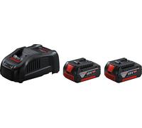 Pack 18 V 2 batteries GBA 5 Ah + chargeur GAL 1880 CV Professional BOSCH 1600A00B8J