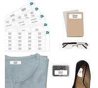 Pack 180 Étiquettes EHPAD Personnalisées - Marquage Linge Vêtements et Objets de Seniors - Autocollantes/Thermocollantes - Couleurs unies