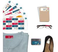 Pack 180 Étiquettes EHPAD Personnalisées - Marquage Linge Vêtements et Objets de Seniors - Autocollantes/Thermocollantes - Floral