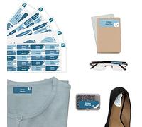 Pack 180 Étiquettes EHPAD Personnalisées - Marquage Linge Vêtements et Objets de Seniors - Autocollantes/Thermocollantes - Chat