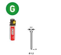 PACK 2 000 J-20 GALVA + 2 GAZ GAZ0020 - ASLAFIX - P6J-201