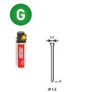 PACK 2 000 J-25 GALVA + 2 GAZ GAZ0020 - ASLAFIX - P6J-251