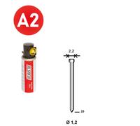 PACK 2 000 J-25 INOX + 2 GAZ GAZ0020 - ASLAFIX - P6J-259