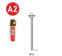 PACK 2 000 J-35 INOX + 2 GAZ GAZ0020 - ASLAFIX - P6J-359