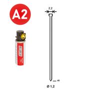 PACK 2 000 J-45 INOX + 2 GAZ GAZ0020 - ASLAFIX - P6J-459