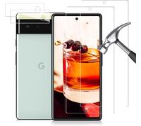 Pack 2+2 Verre Trempé pour Google Pixel 6 ¿ Protection Écran 0,33 mm 9H Couverture Complète, Bords 2.5D, Ultra Clair 99,99% Tactile & Anti-traces