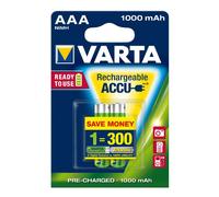 Pack 2 accus AAA 1000mAh Varta Professional Ready to use