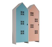 Pack - 2 Armoires Enfant ""Casami Bruges"" 171cm Bleu & Rose