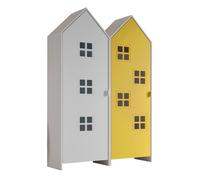Pack - 2 Armoires Enfant ""Casami Bruges"" 171cm Jaune & Blanc