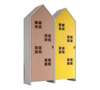 Pack - 2 Armoires Enfant ""Casami Bruges"" 171cm Rose & Jaune