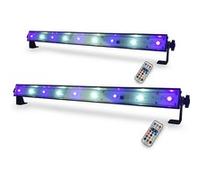 Pack 2 Barres à led HQ Power slim light - effet wash UV avec stroboscope blanc