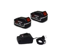 Pack 2 Batterie Concept 20V Lithium 4 Ah Compatible pour la Gamme d'outils Electro-portatifs X-PERFORMER + Chargeur