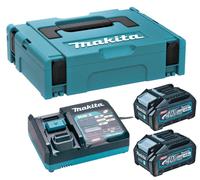 Makita Pack Énergie 40 V Max XGT Lithium-Ion (2 batteries 4 Ah + 1 chargeur) en coffret MAKPAC - 191J97-1