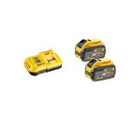 Pack 2 batteries FLEXVOLT 54V 9Ah + 1 chargeur en boite carton - DEWALT - DCB118X2