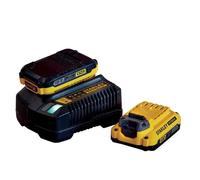 Stanley SFMCB12D2 Fatmax V20 Starter Kit 2x Batterie 18V 2.0 Ah + Chargeur de batterie