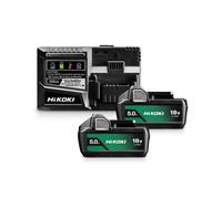 Pack 2 Batteries 18V 5Ah / 1 Chargeur Hikoki - HIKOKI - UC18YSL3WKZ