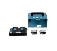 Pack 2 batteries 18V 6Ah et chargeur + coffret MakPac 198077-8