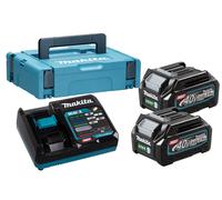 Makita 191J81-6 Packs Énergie Li-ion XGT 40V (2 batteries + 1 chargeur) MAKPAC