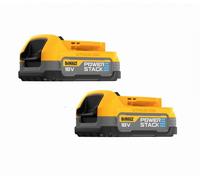 Pack 2 batteries DEWALT POWERSTACK XR - 2 batteries 18V 1.7Ah - DCBP034E2-XJ
