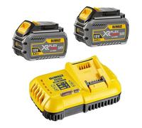 Pack 2 batteries FLEXVOLT 54V 6Ah + 1 chargeur en boite carton - DEWALT - DCB118T2