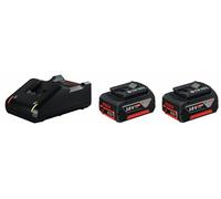Pack 2 batteries GBA 18V 4 Ah + chargeur GAL 18V-40 BOSCH